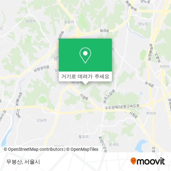 무봉산 지도