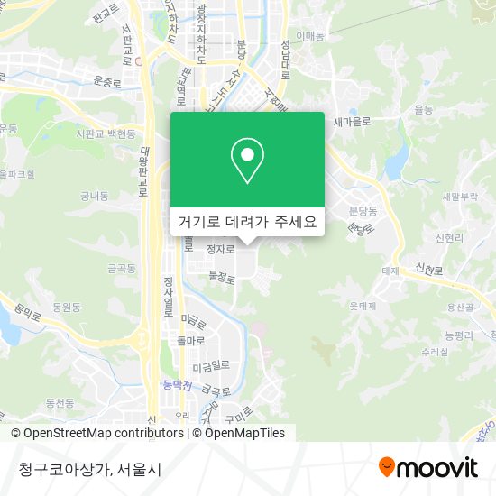 청구코아상가 지도