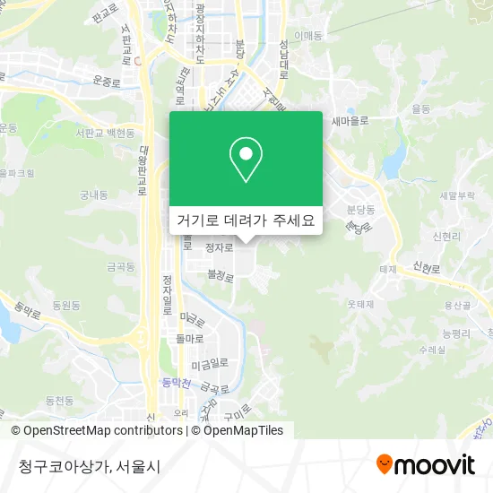 청구코아상가 지도