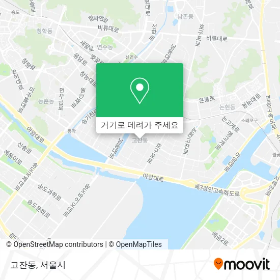 고잔동 지도