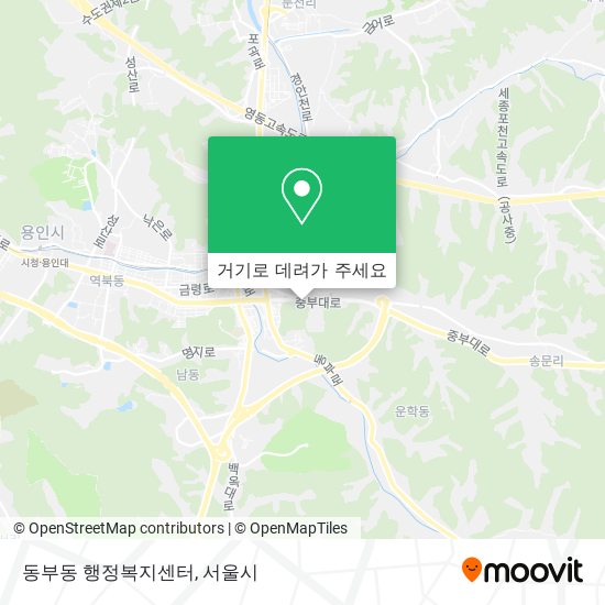 동부동 행정복지센터 지도