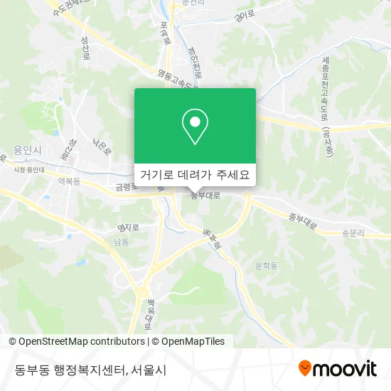동부동 행정복지센터 지도