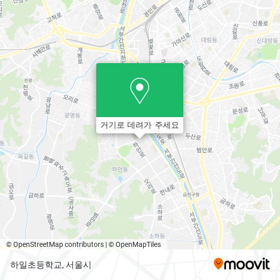 하일초등학교 지도