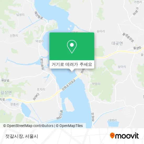 젓갈시장 지도