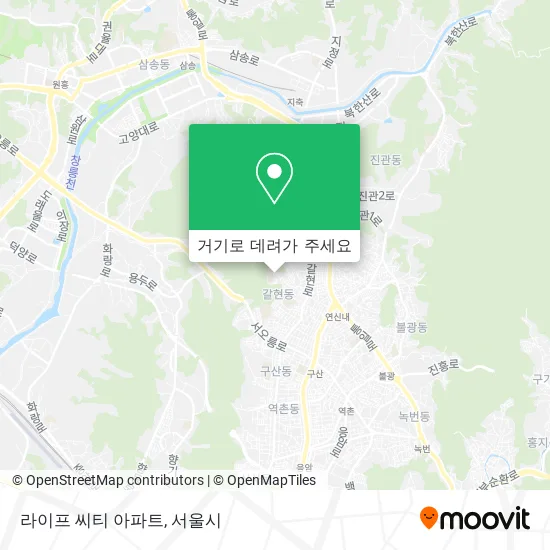 라이프 씨티 아파트 지도