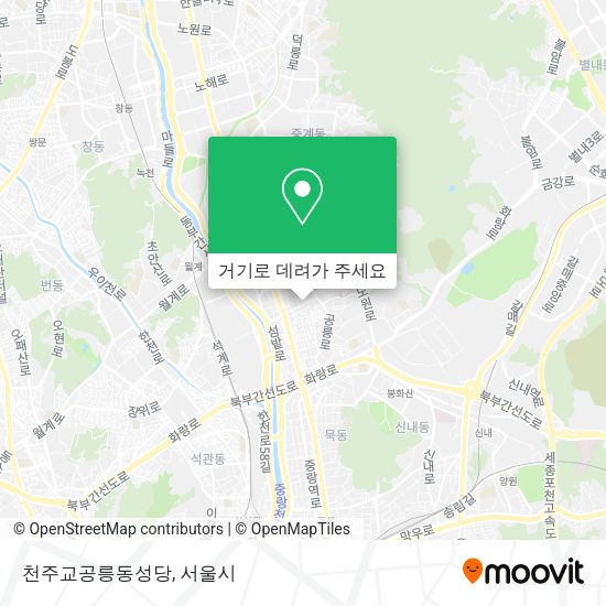 천주교공릉동성당 지도