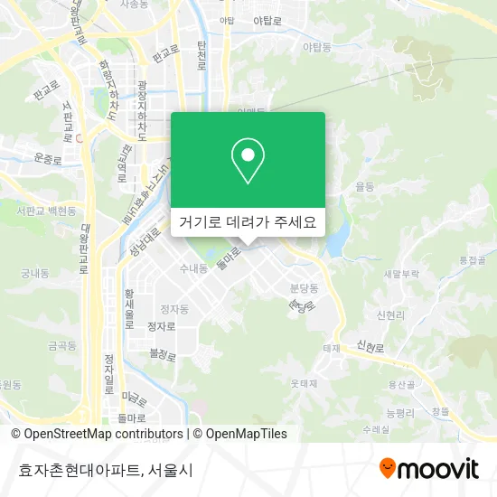 효자촌현대아파트 지도