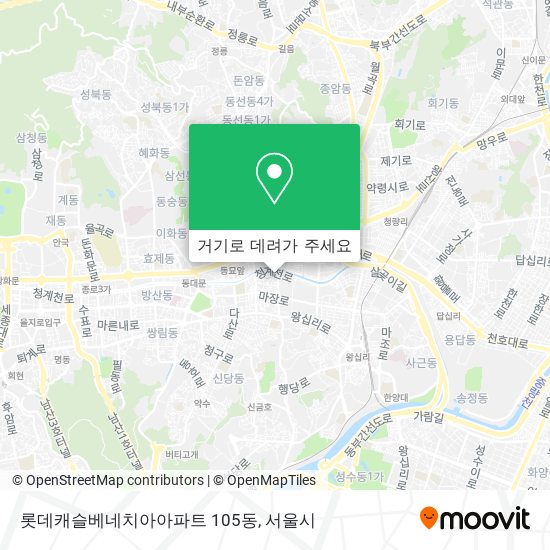 롯데캐슬베네치아아파트 105동 지도