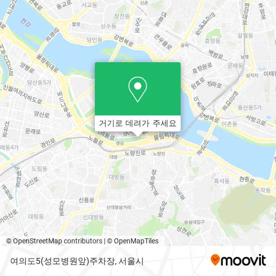 여의도5(성모병원앞)주차장 지도