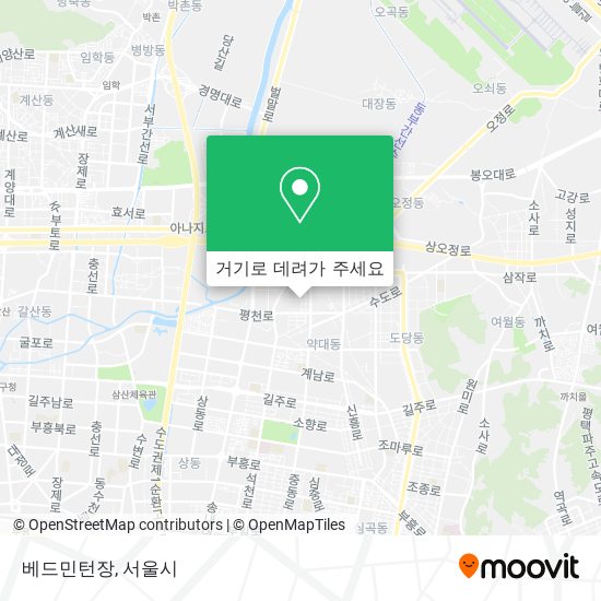 베드민턴장 지도