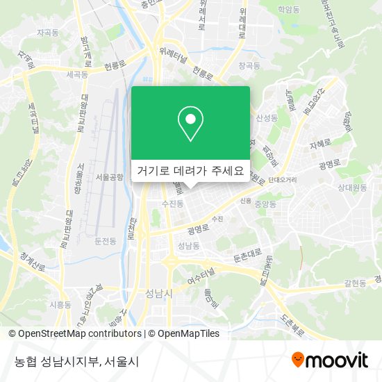농협 성남시지부 지도