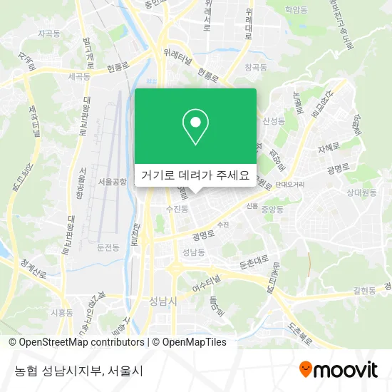농협 성남시지부 지도