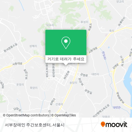 서부장애인 주간보호센터 지도