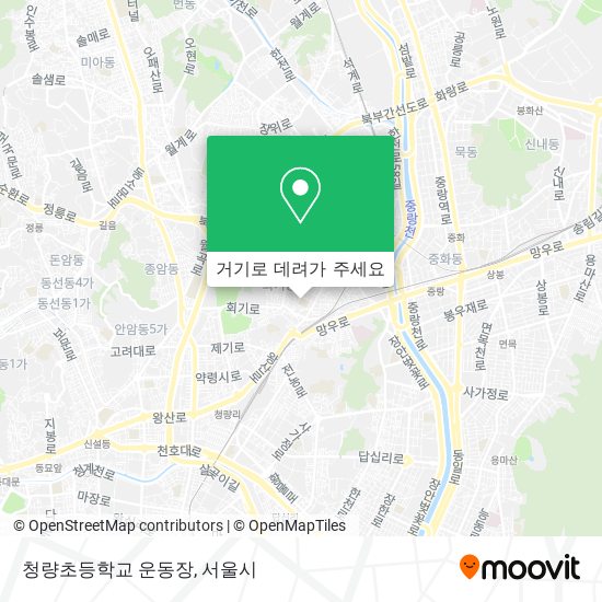 청량초등학교 운동장 지도
