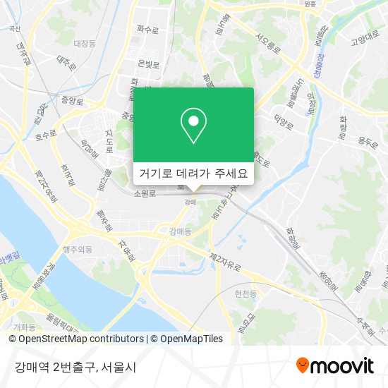 강매역 2번출구 지도