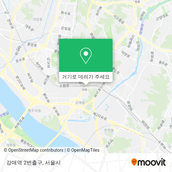 강매역 2번출구 지도