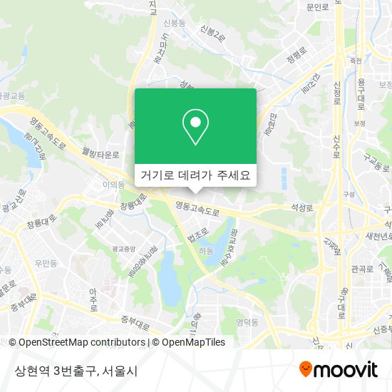 상현역 3번출구 지도