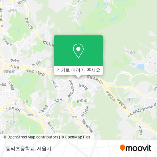 동막초등학교 지도