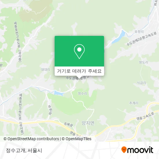 정수고개 지도