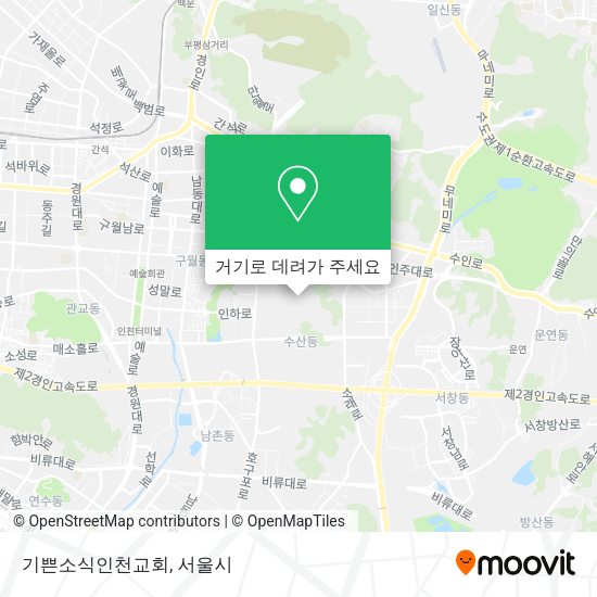 기쁜소식인천교회 지도