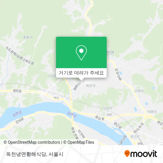 옥천냉면황해식당 지도