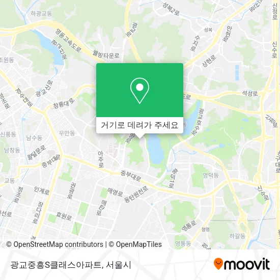 광교중흥S클래스아파트 지도