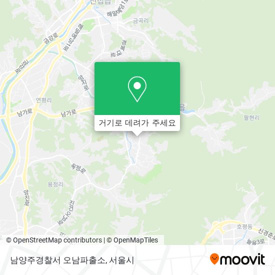 남양주경찰서 오남파출소 지도