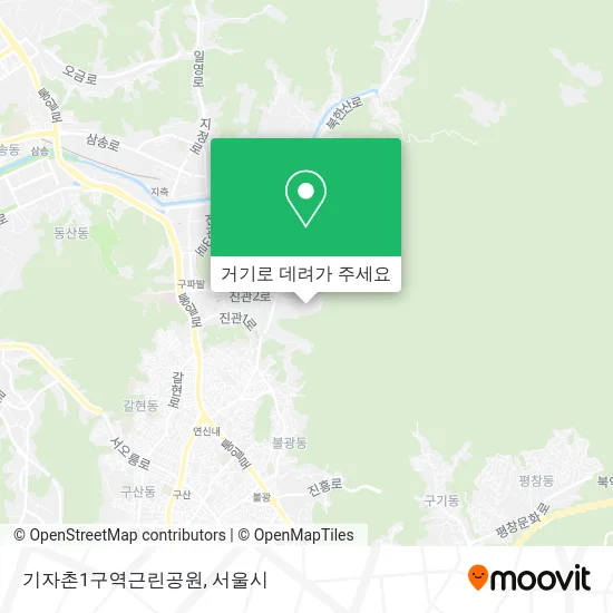 기자촌1구역근린공원 지도