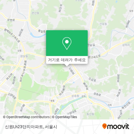 신원Lh23단지아파트 지도