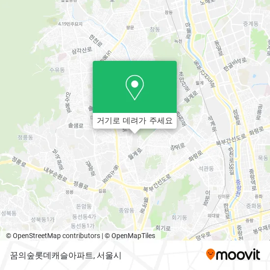 꿈의숲롯데캐슬아파트 지도