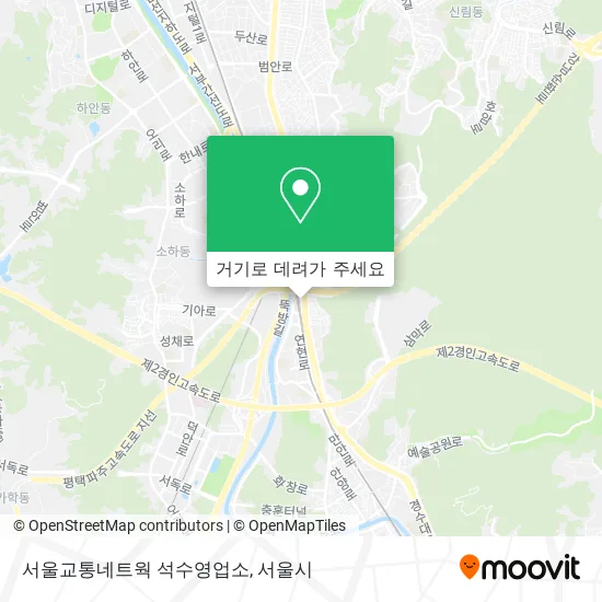 서울교통네트웍 석수영업소 지도