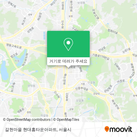 갈현마을 현대홈타운아파트 지도