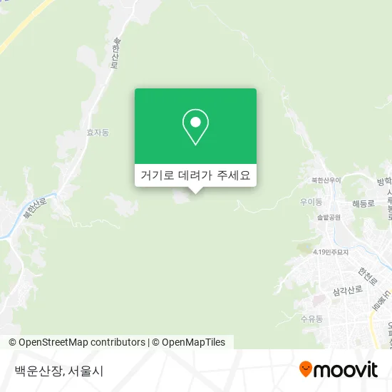 백운산장 지도