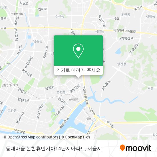 등대마을 논현휴먼시아14단지아파트 지도