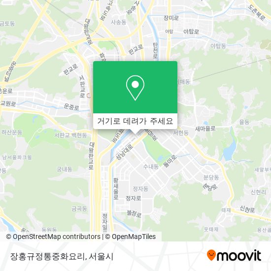 장홍규정통중화요리 지도