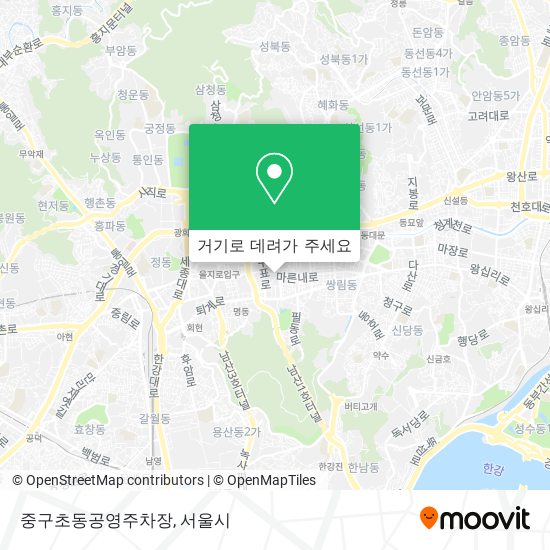 중구초동공영주차장 지도