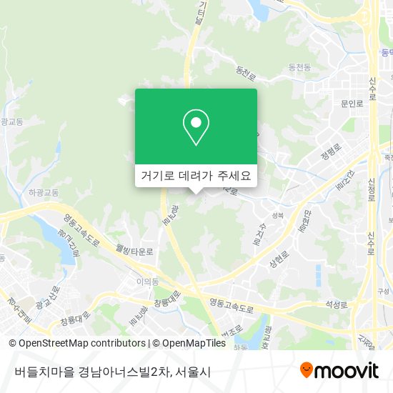 버들치마을 경남아너스빌2차 지도