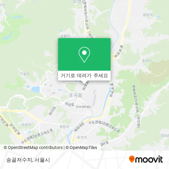 송골저수지 지도