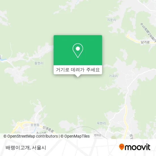 배랭이고개 지도