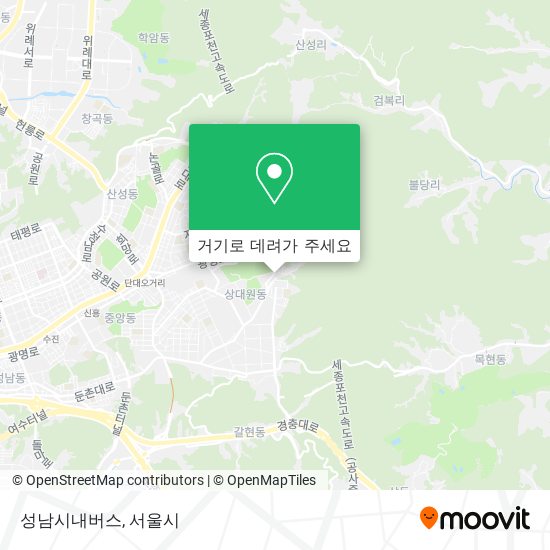 성남시내버스 지도