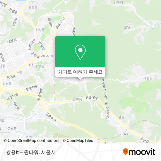 쌍용It트윈타워 지도