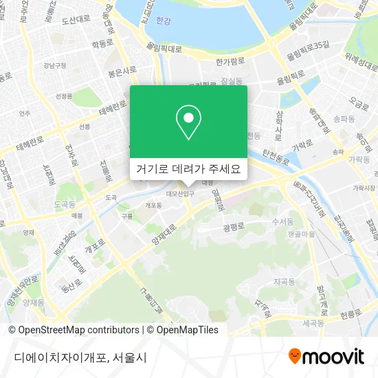 디에이치자이개포 지도
