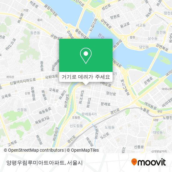 양평우림루미아트아파트 지도