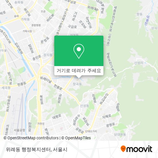 위례동 행정복지센터 지도