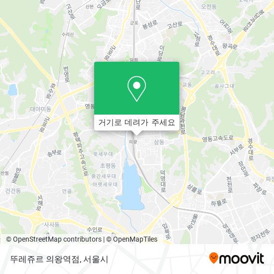 뚜레쥬르 의왕역점 지도