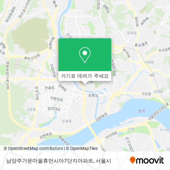 남양주가운마을휴먼시아7단지아파트 지도