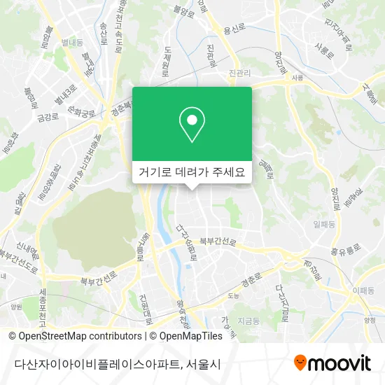 다산자이아이비플레이스아파트 지도