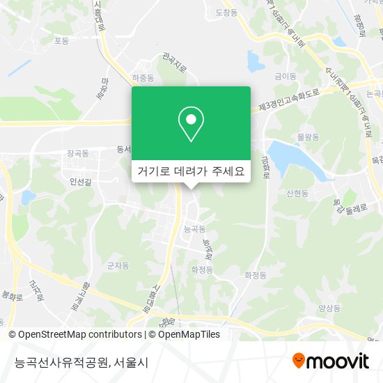 능곡선사유적공원 지도