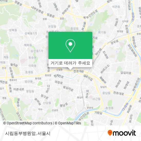 시립동부병원앞 지도