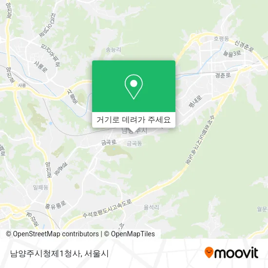 남양주시청제1청사 지도